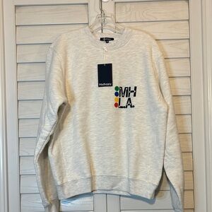 Madhappy Light Gray Crewneck Unisex Sweater- xs